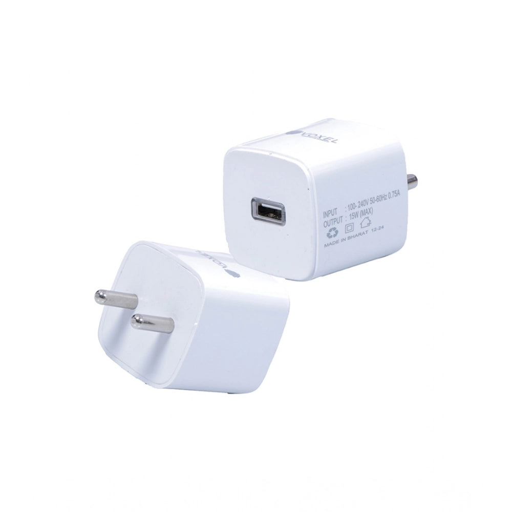 Generic VOXEL 15 Watt Usb Charger AB Plastic (White) Main image