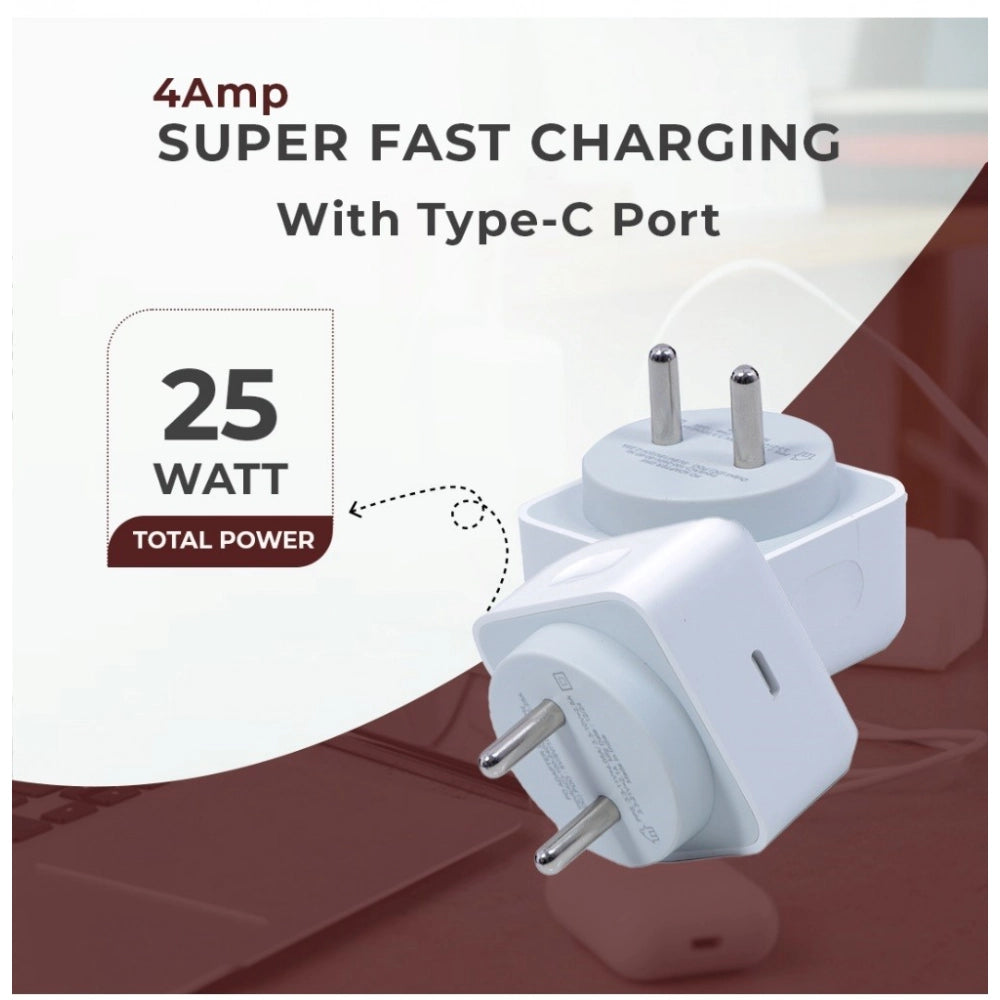 Generic VOXEL 25 Watt ' C ' Port PD Charger AB Plastic (White) Secondary image