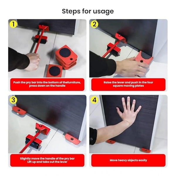 Generic Plastic Lifter And Furniture Mover Shifting Tool (Multicolor )