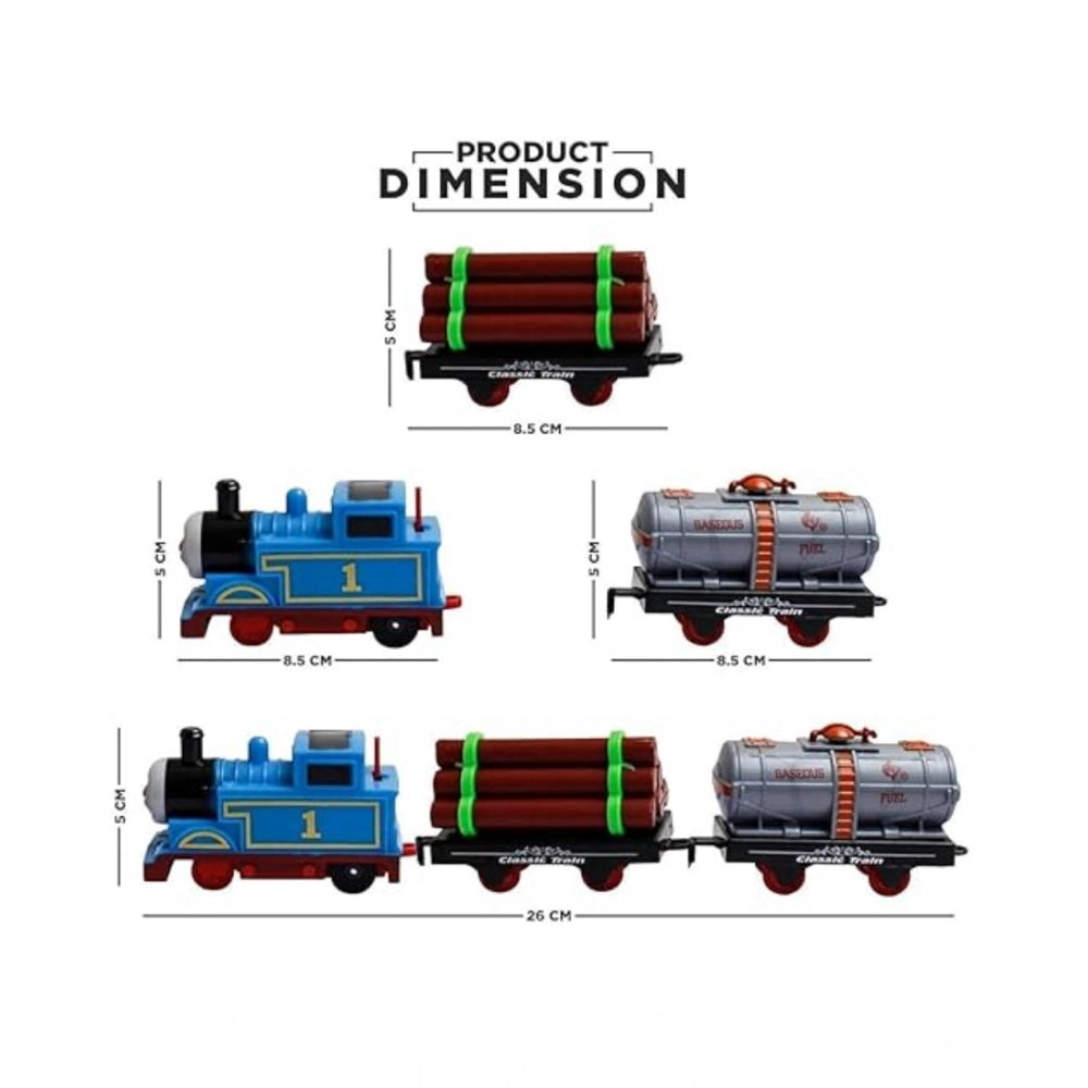 Generic Plastic Thomas Express Train 11Pcs Toy Set With Tracks (Multicolor) Secondary image