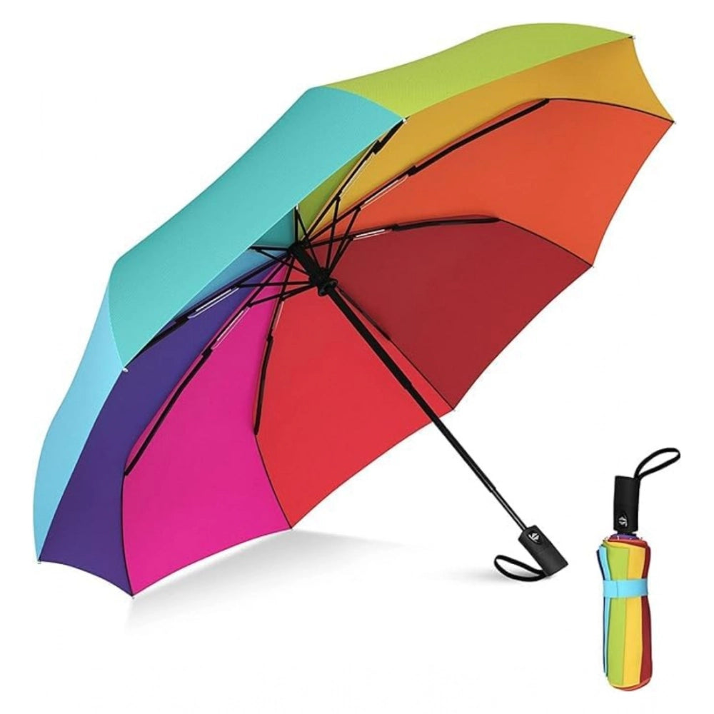 Generic Metal Portable Auto Travel Umbrella (Rainbow) Main image