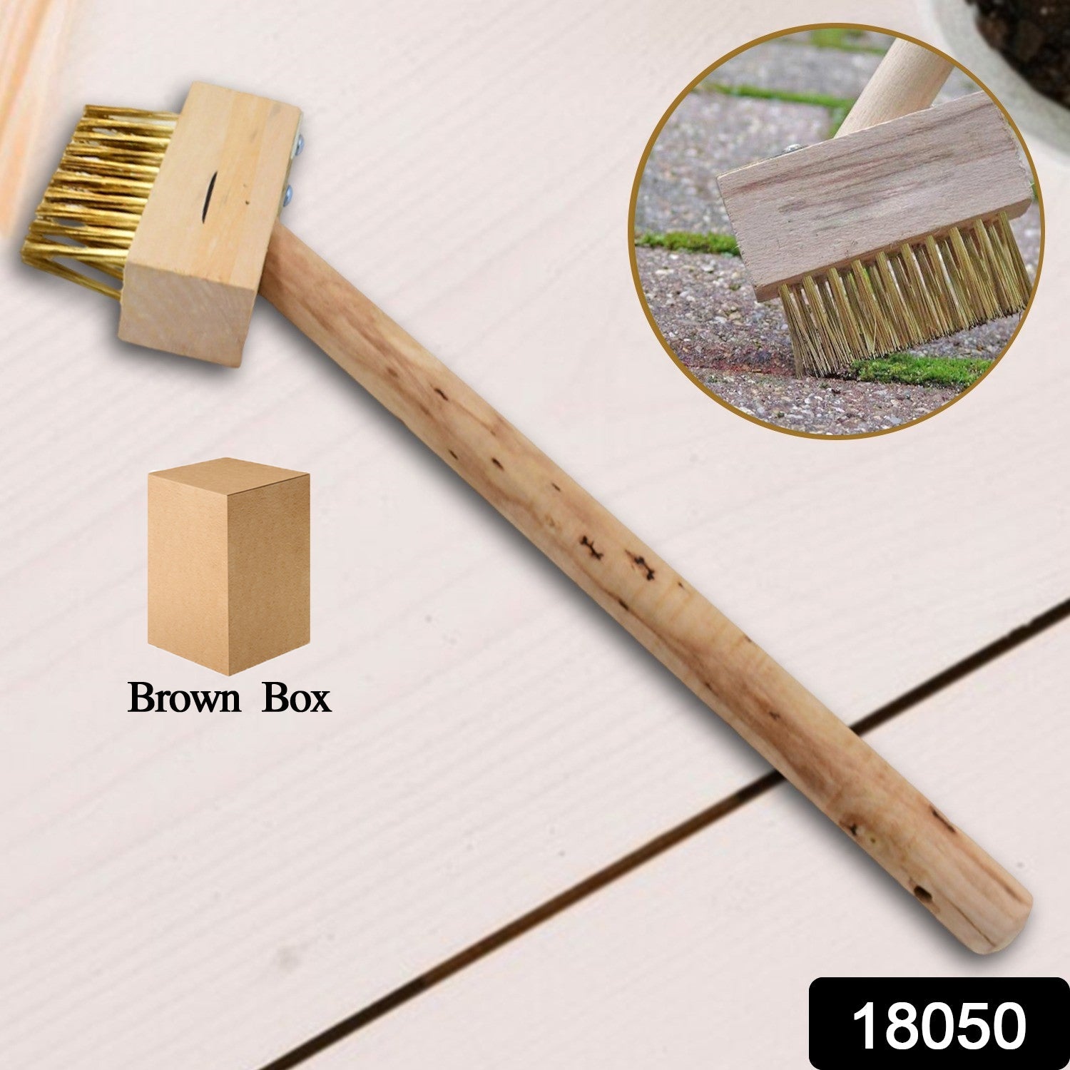 Paving Brush – Wooden Block Patio Weed Remover | ToolMate Pro Secondary image