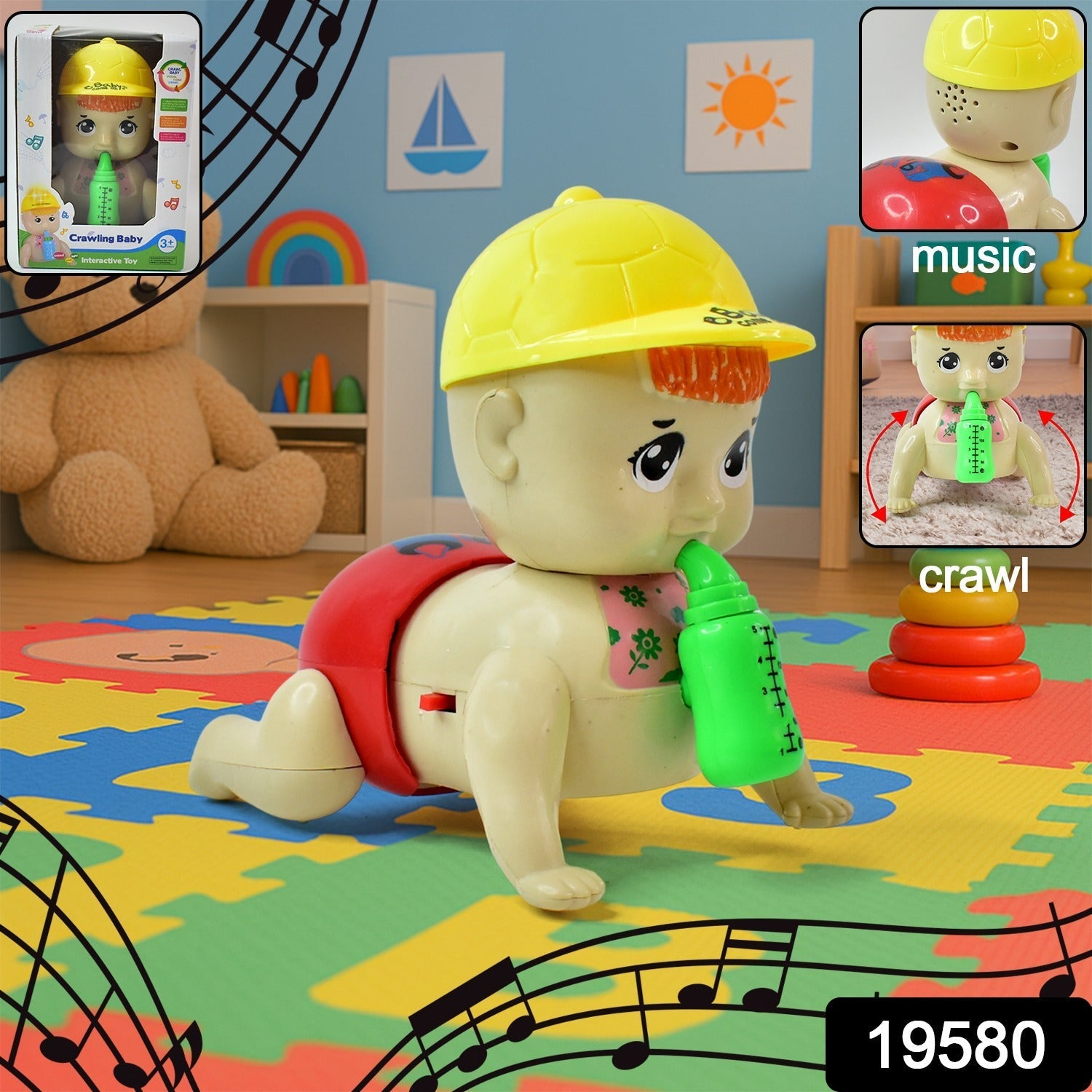 Crawling Baby Toy with Music & Lights – Engaging Toddler Toy | Little Learners Secondary image