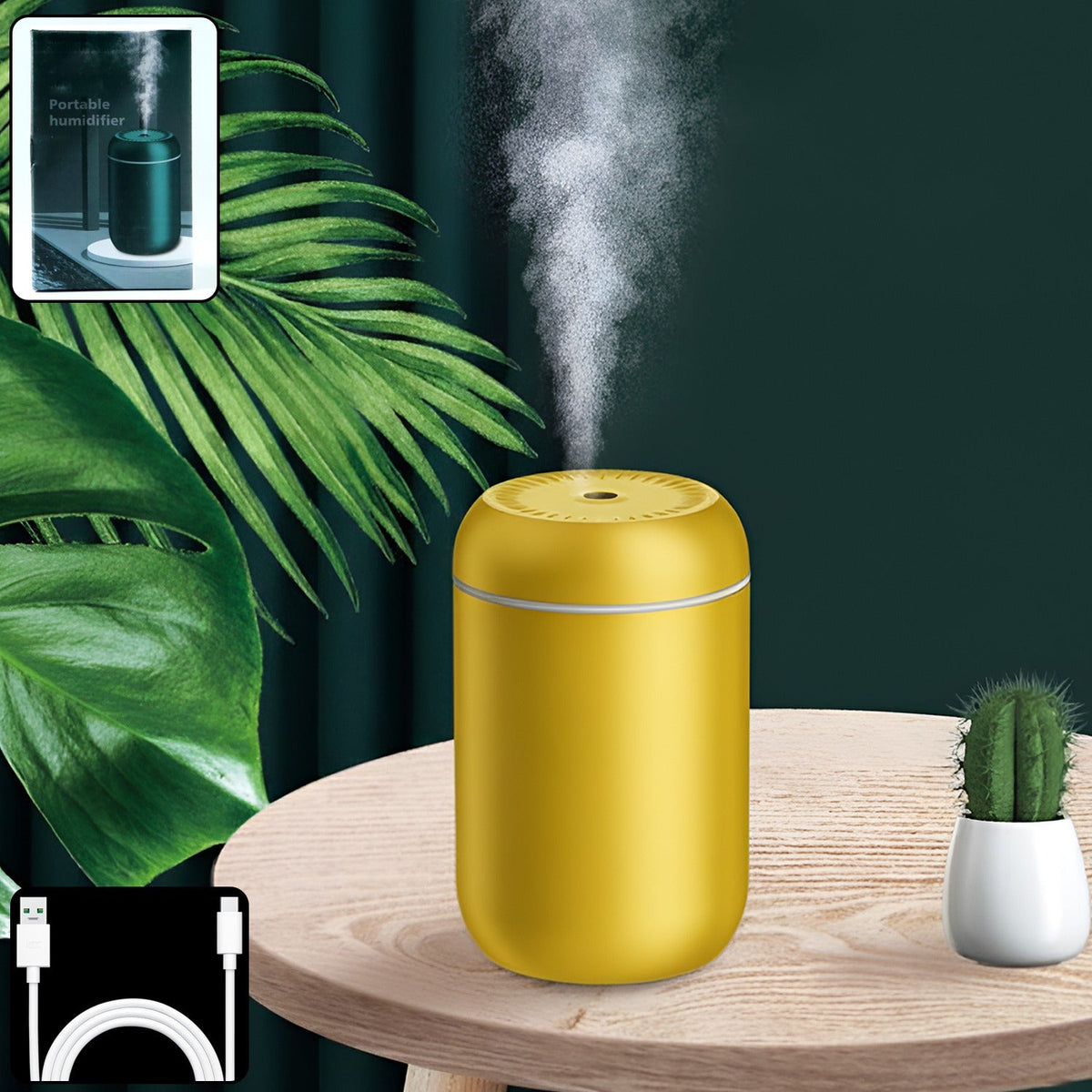 Portable USB mini air humidifier for home and office use Main image