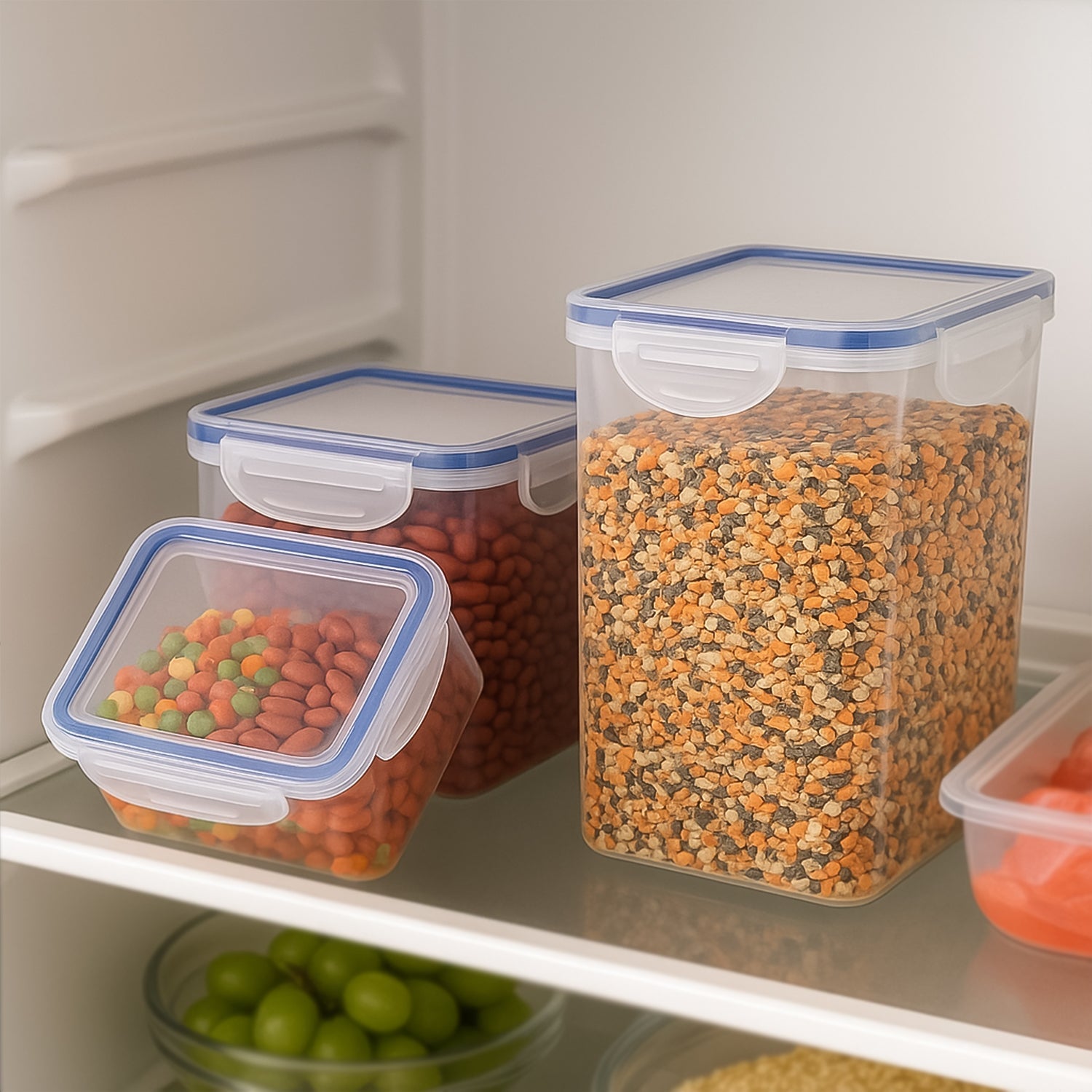 Airtight Food Storage Containers – Set of 3 with Leak-Proof Lids | Organivo Secondary image