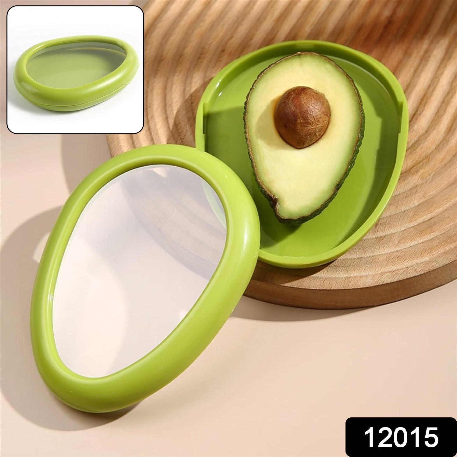 Green Oval Vegetable Container – Keeps Produce Fresh & Organized Secondary image