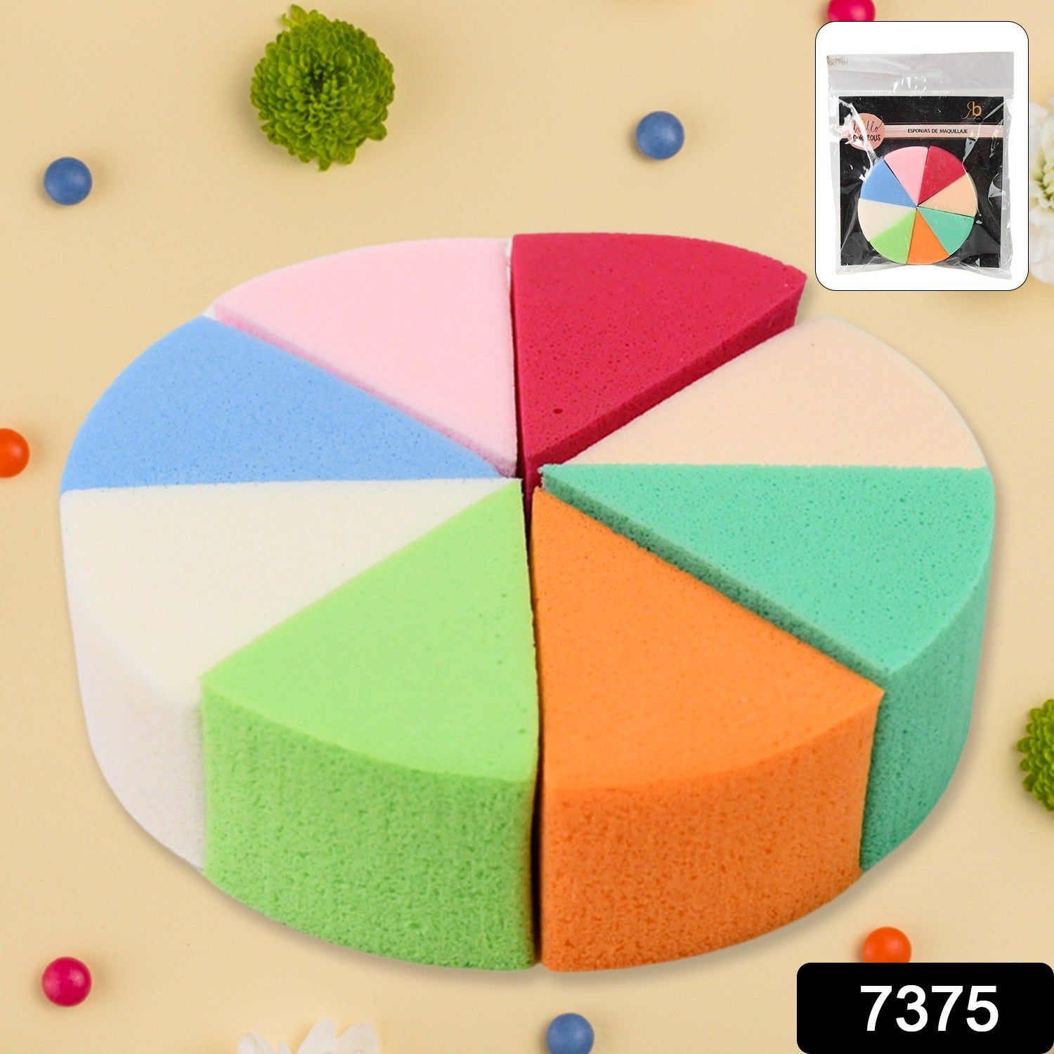 Triangle Makeup Sponge – 8 Pcs Set for Flawless Blending | BeautyBare Secondary image