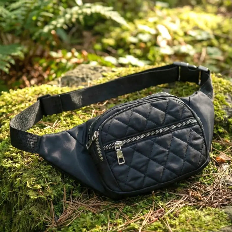 Multipurpose Waist Bag for Men & Women – Lightweight Travel Fanny Pack with Zipper Compartments