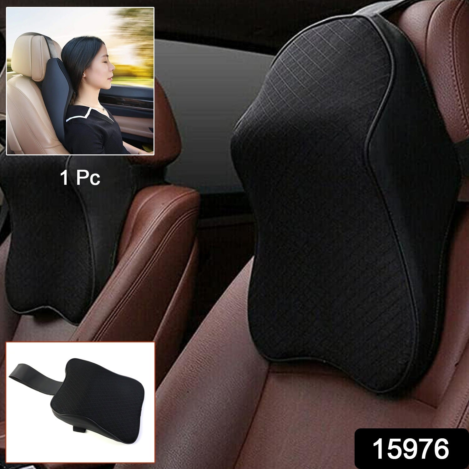 Car Seat Headrest Neck Support Cushion – Ergonomic Comfort for Driving Secondary image