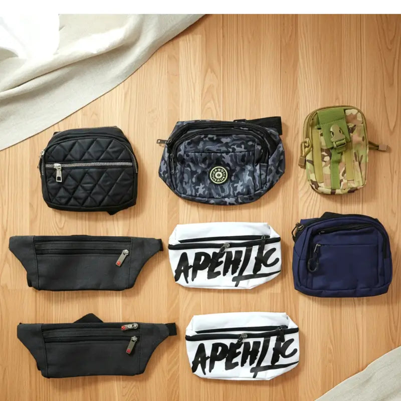 Multipurpose Waist Bag for Men & Women – Lightweight Travel Fanny Pack with Zipper Compartments