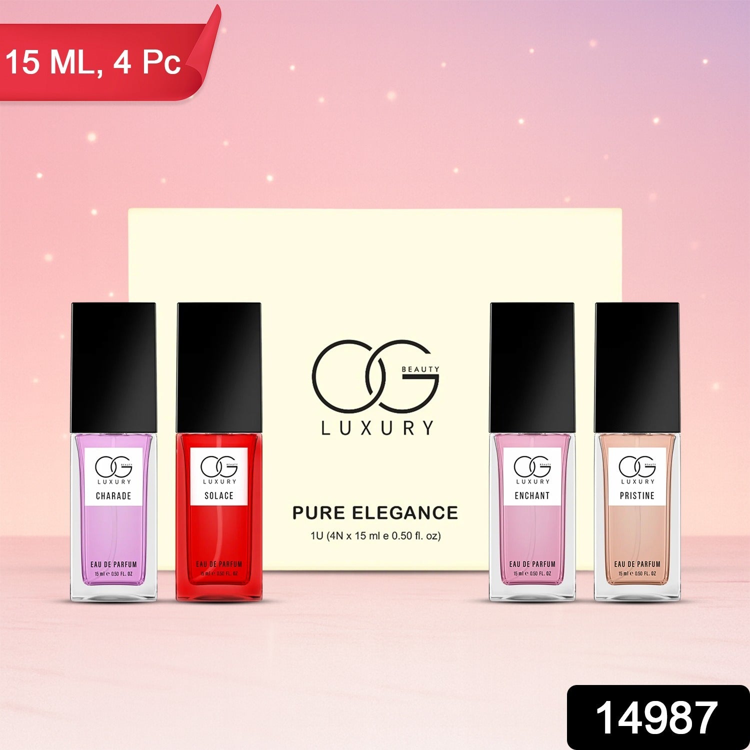 Pure Elegance Eau De Parfum Gift Set – 4 Premium Unisex Scents Secondary image