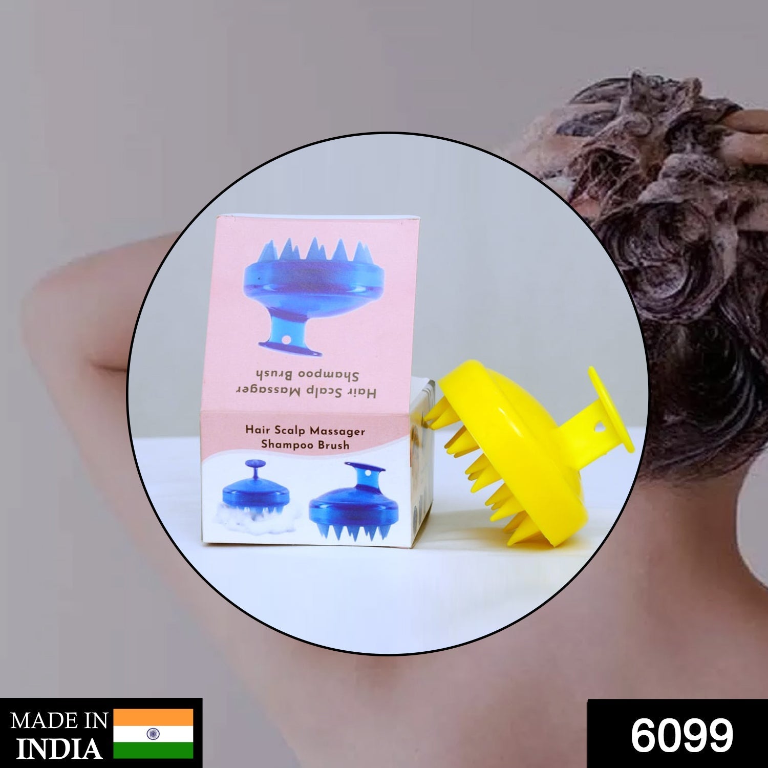 Scalp Massager Shampoo Brush – Deep Clean & Hair Growth | Calm & Curl Secondary image