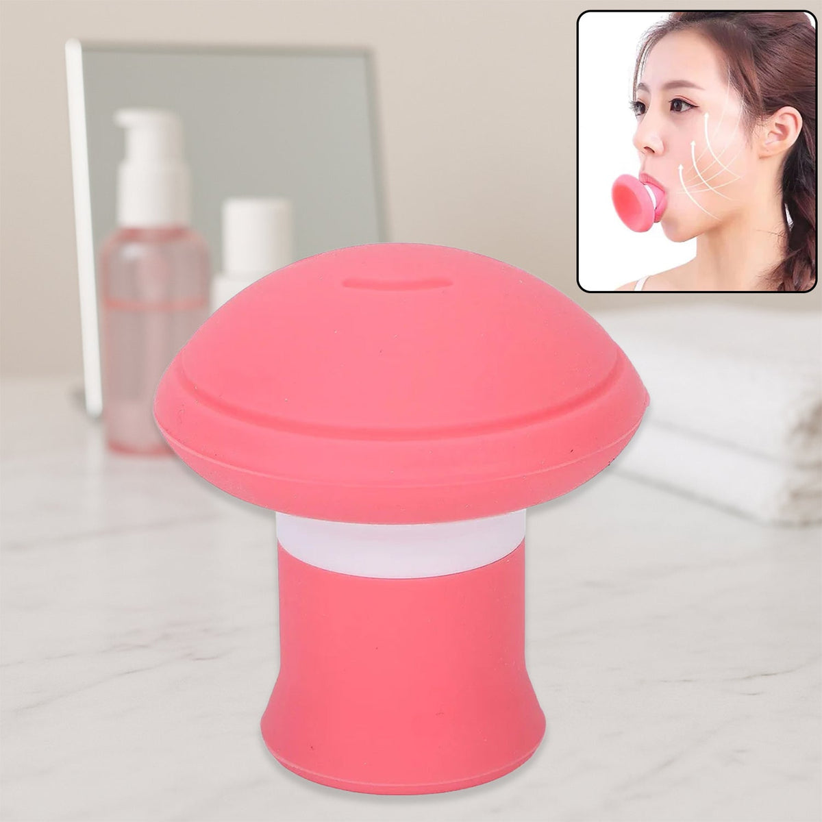 Silicone Facial Jaw Exerciser by Velvet Wellness, designed for a slimmer face. Main image