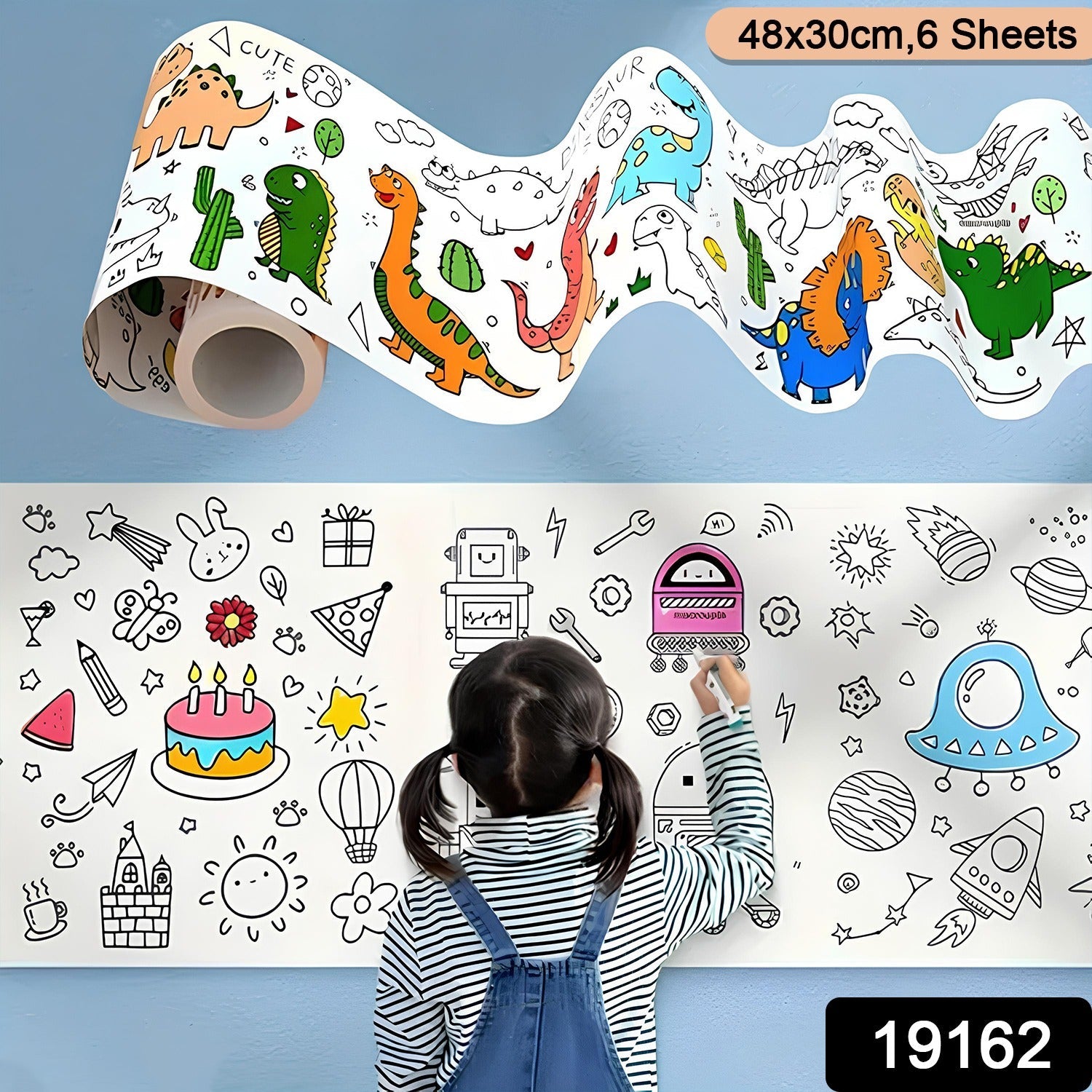 Educational Coloring Roll – Giant Ocean-Themed Art Paper for Kids Secondary image