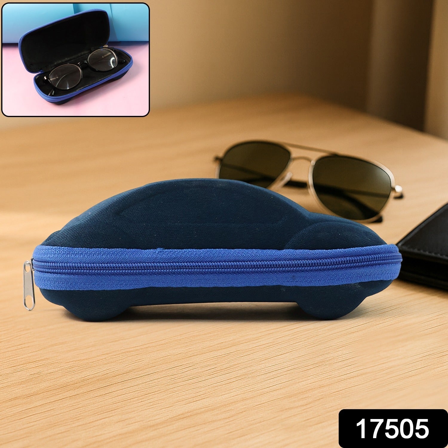 Cartoon Car Sunglasses Case – Portable & Protective Eyeglasses Holder Secondary image