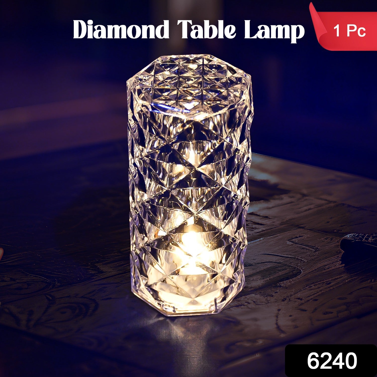 Crystal LED Candle – Shimmering Flameless Decor | Tidy Table Secondary image