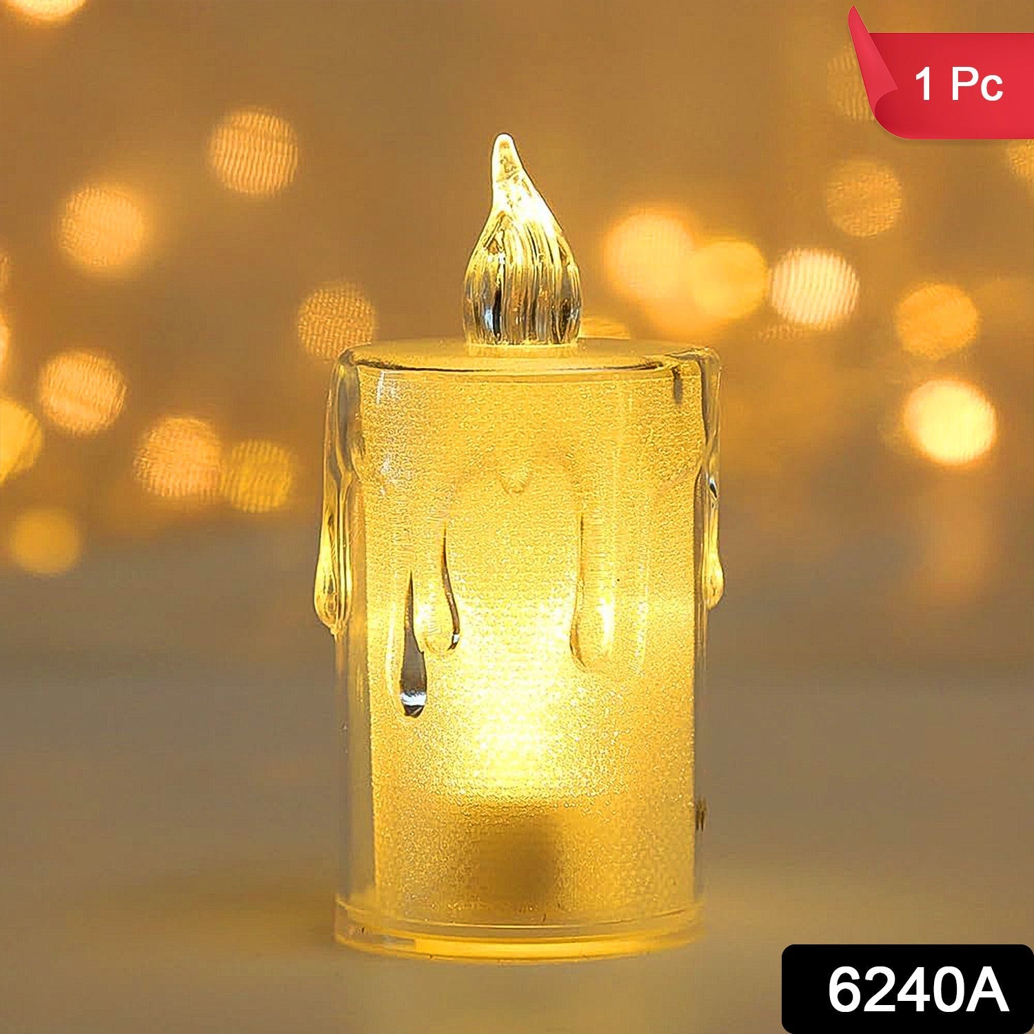 Diwali LED Candle – Crystal Glitter Light for Home Decor | Styleva Secondary image