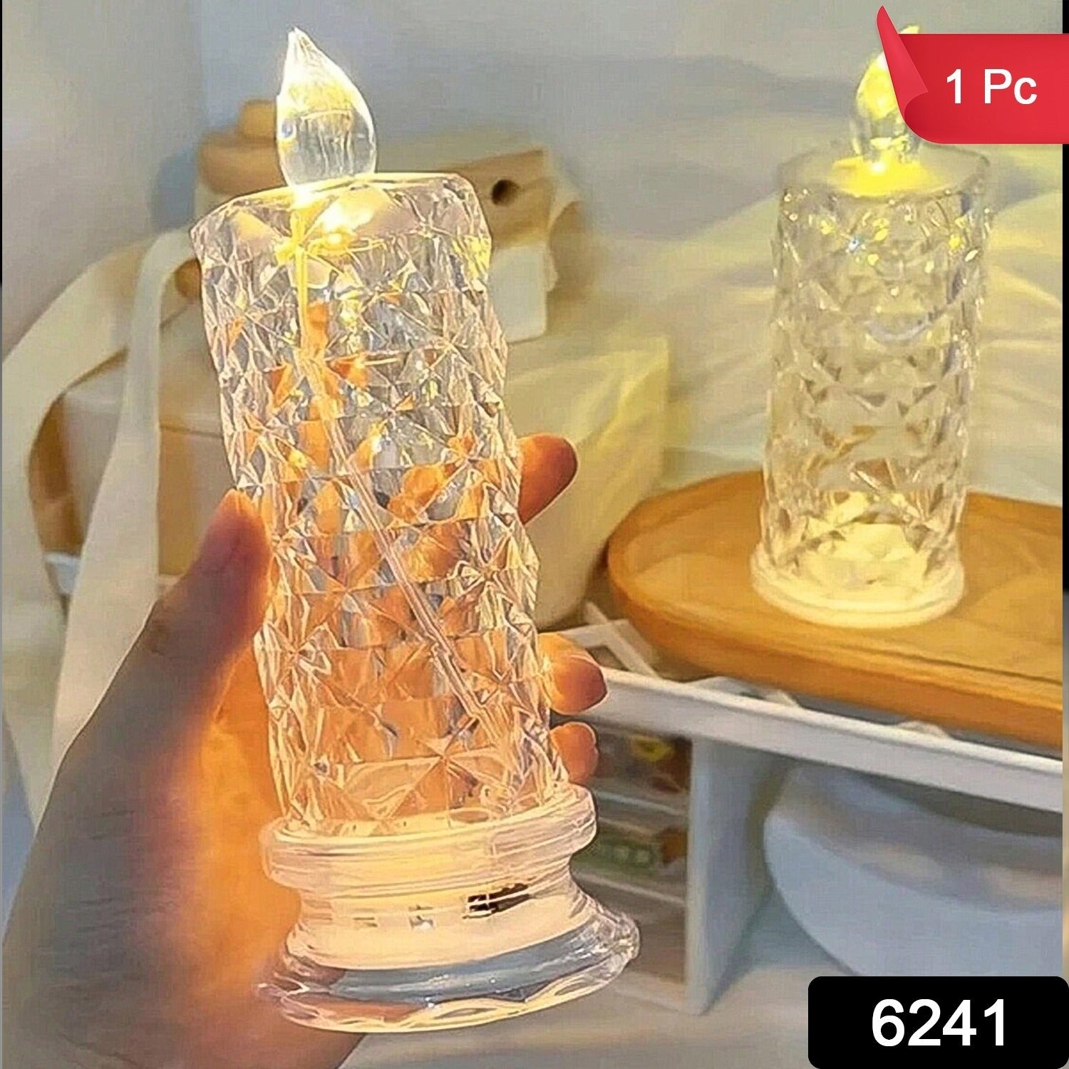 Crystal LED Candle – Shimmering Diwali Decor & Gift | Styleva Secondary image
