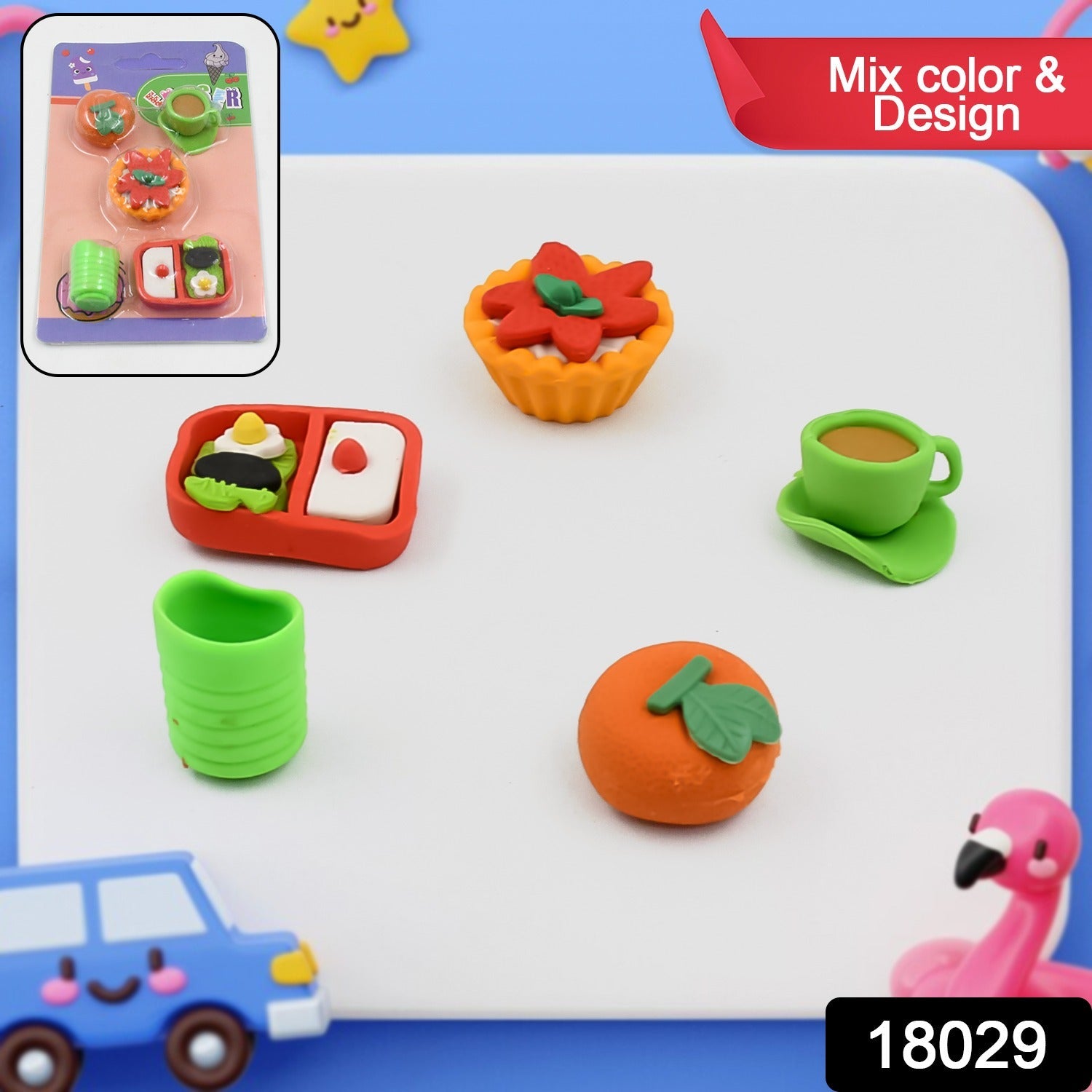 3D Erasers for Kids – Fun & Colorful Novelty Set | Colorful Creations Secondary image