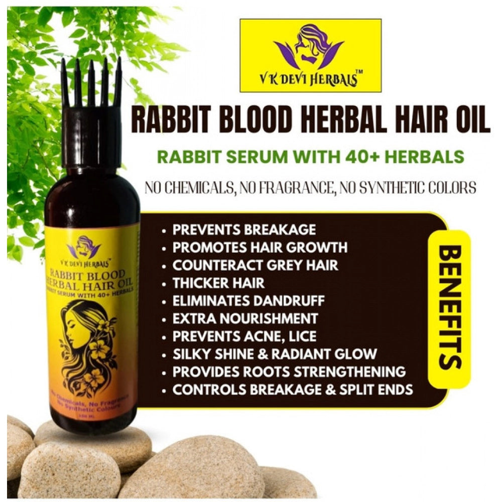 Generic Devi Herbels Rabbit Blood Herbal 100 ML Hair Oil - Men's And Women's Hair Growth Oil Secondary image