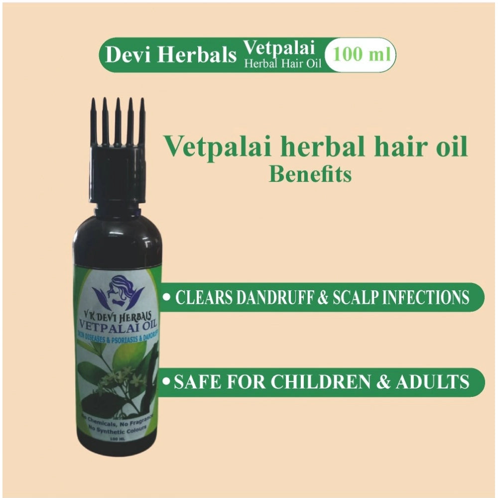 Generic Devi Herbal Vetpalai 100 ML Oil - Anti-Dandruff And Psoriasis Relief Oil Secondary image