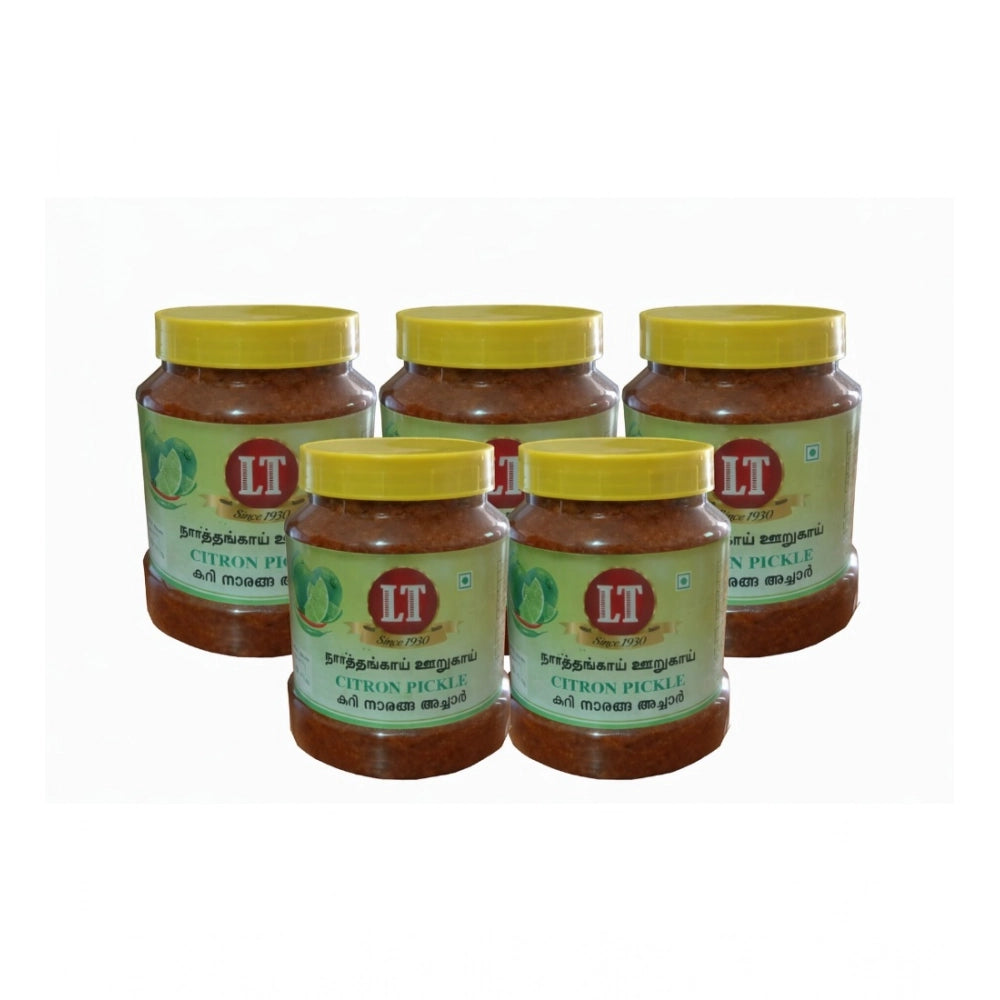 Generic Pack of_5 100GM LT Citron Pickle Traditional Digestive Side Dish (Red) Main image