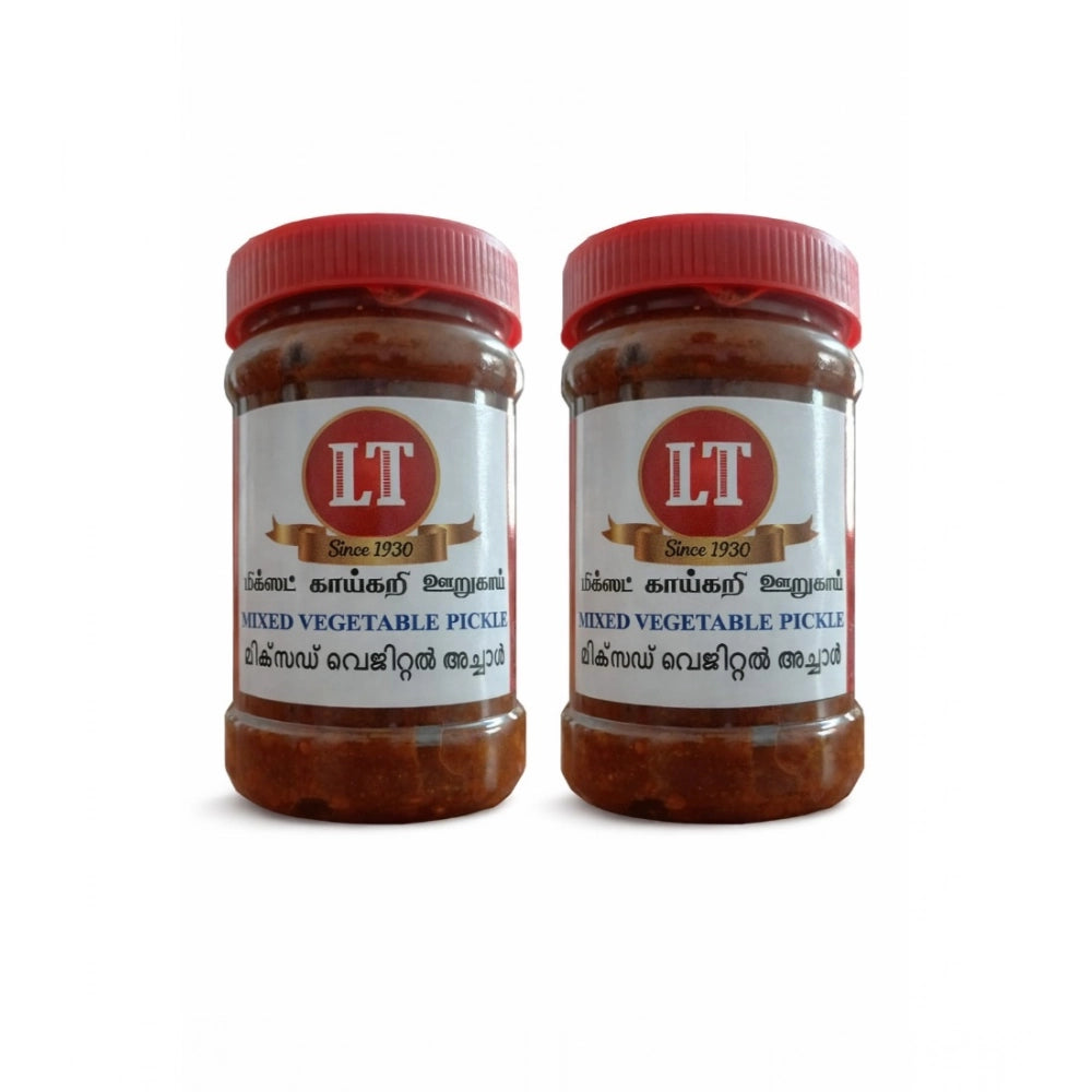 Generic Pack of_2 500GM LT Mixed Veg Pickle Traditional Digestive Side Dish (Red) Main image