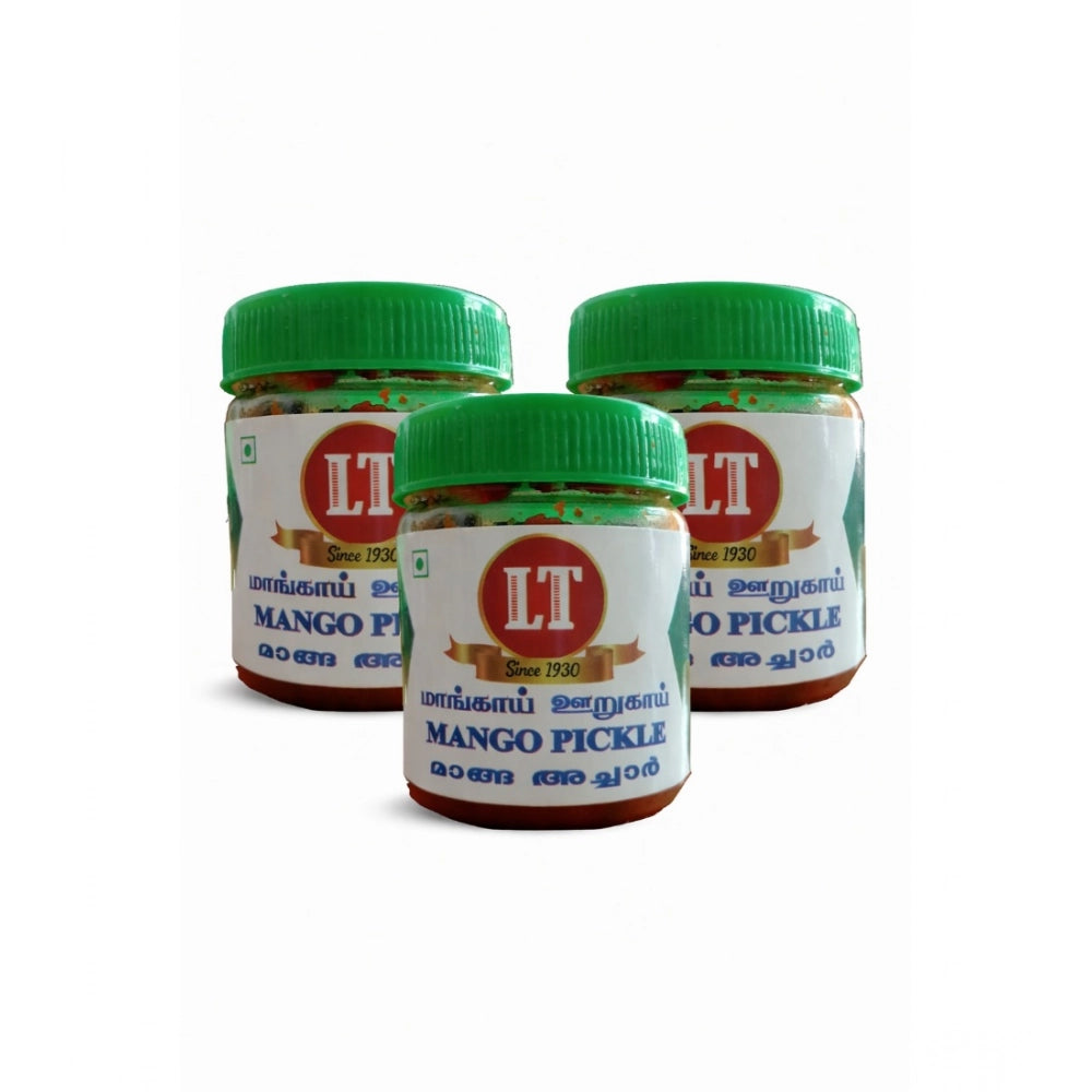 Generic Pack of_3 300GM LT Mango Pickle Traditional Digestive Side Dish (Red) Main image