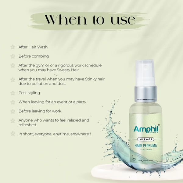 Generic Amphil beauty Mirage Unisex Hair perfume 60 ml | Alcohol Free | Water Based | Paraben Free