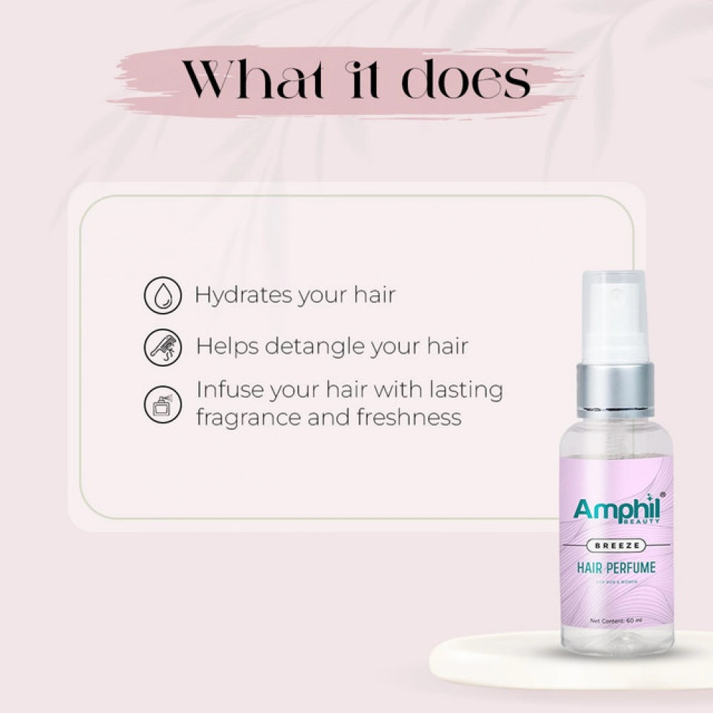 Generic Amphil beauty Breeze Unisex Hair perfume 60 ml | Alcohol Free | Water Based | Paraben Free Secondary image