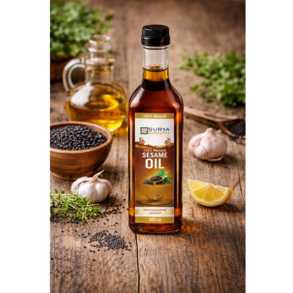 Generic Surya Ganth Cold Pressed Sesame Oil (Natural Sedimentation) Secondary image