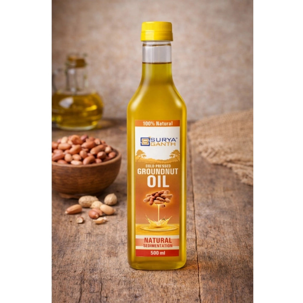 Generic Surya Ganth Cold Pressed Groundnut Oil (Natural Sedimentation) Secondary image