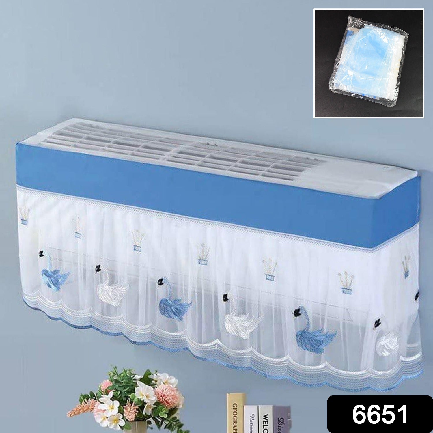 AC Dust Cover for 1 Ton Split AC – Designer & Washable | Velvet Wheels Secondary image
