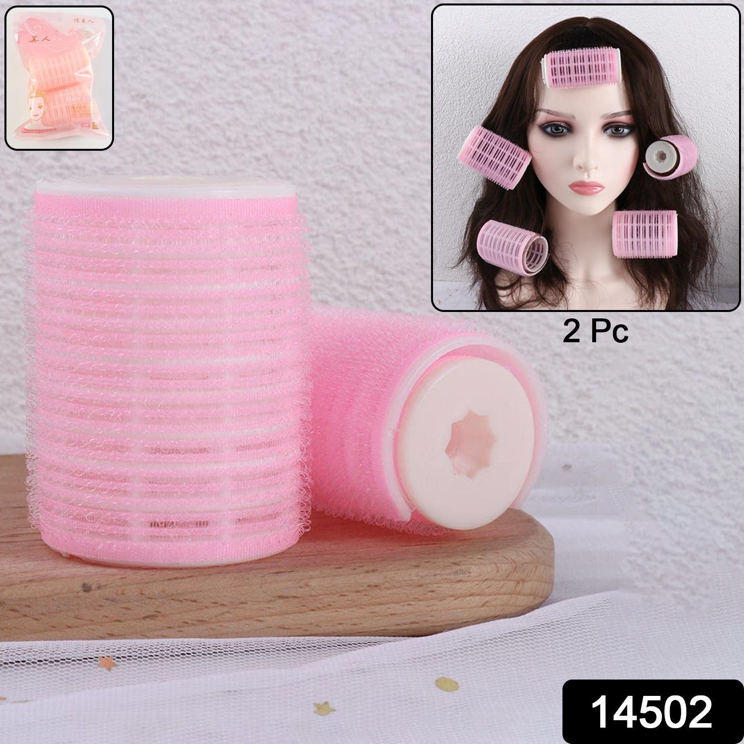 Self-Grip Hair Styling Velcro Rollers – Natural Curls & Volume Secondary image