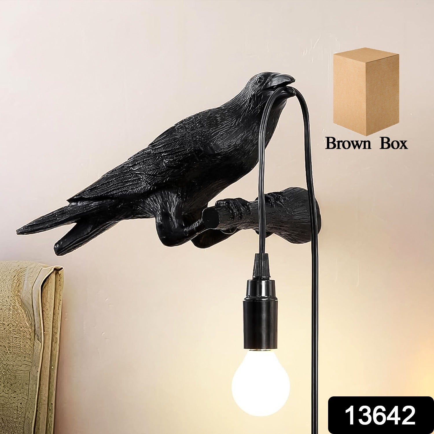 Crow Table Lamp – Vintage Edison Bulb Decor | Tidy Table Secondary image