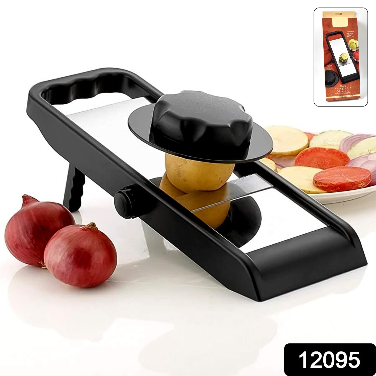 Adjustable Vegetable Slicer – Stainless Steel Blades | Konvex Secondary image