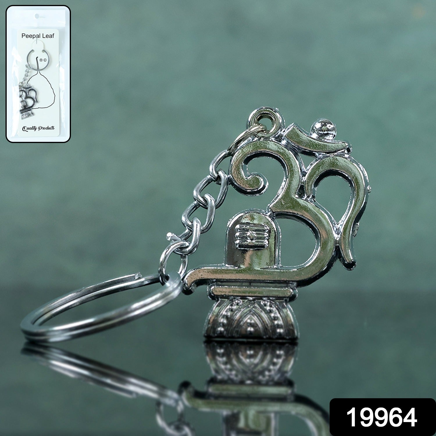 Om Shivling Metal Keychain – Durable Spiritual Pocket Charm Secondary image