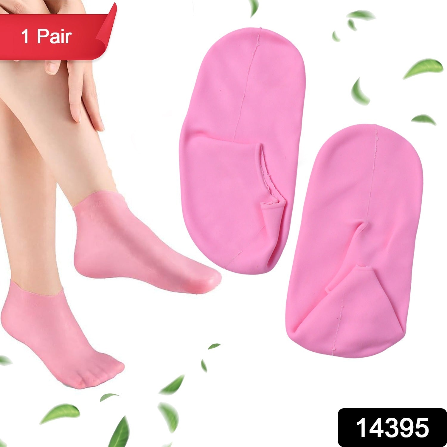 Silicone Moisturizing Socks – Softening Dry Cracked Feet Secondary image