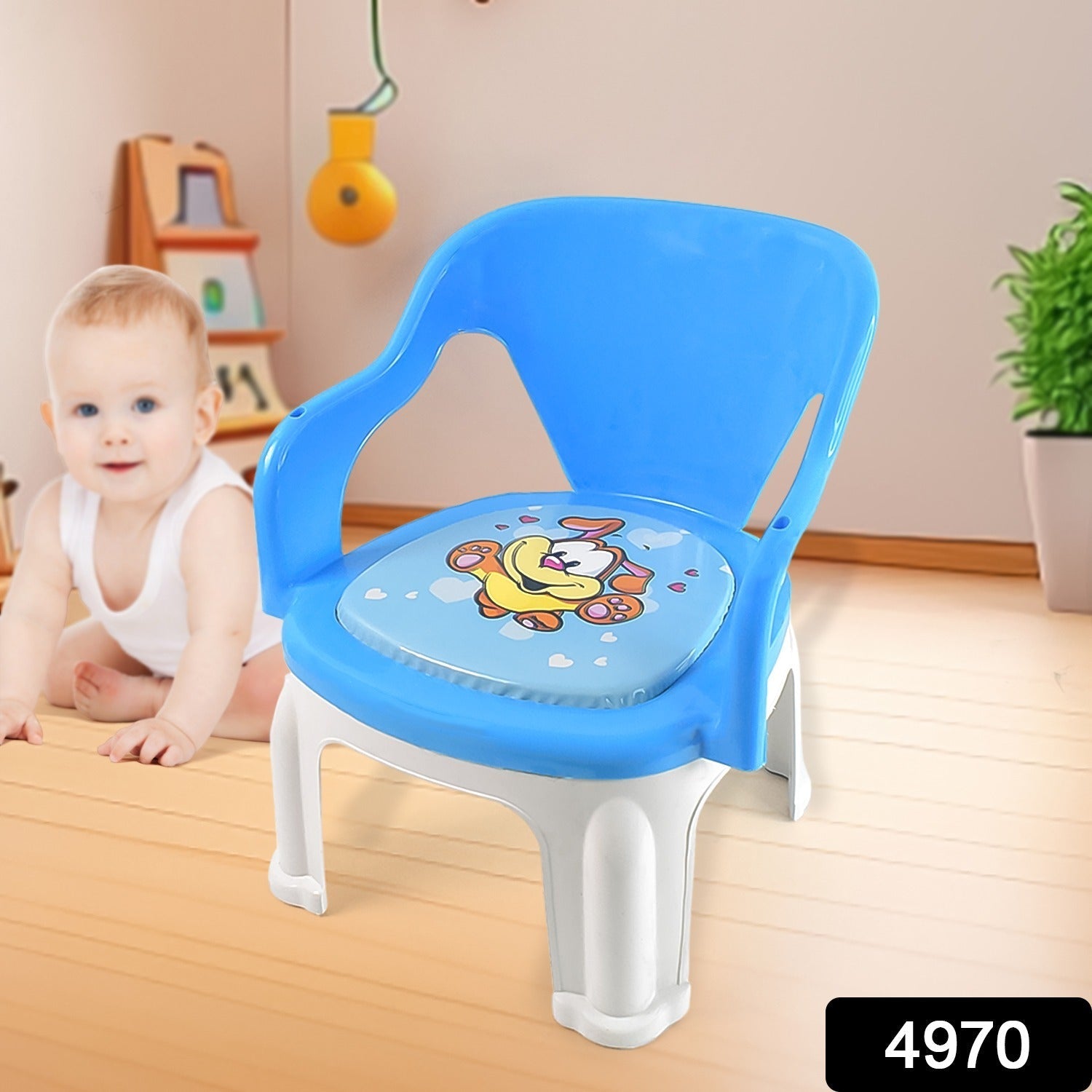 Plastic Baby Chair – Strong, Durable & Comfortable Cushion Base Secondary image