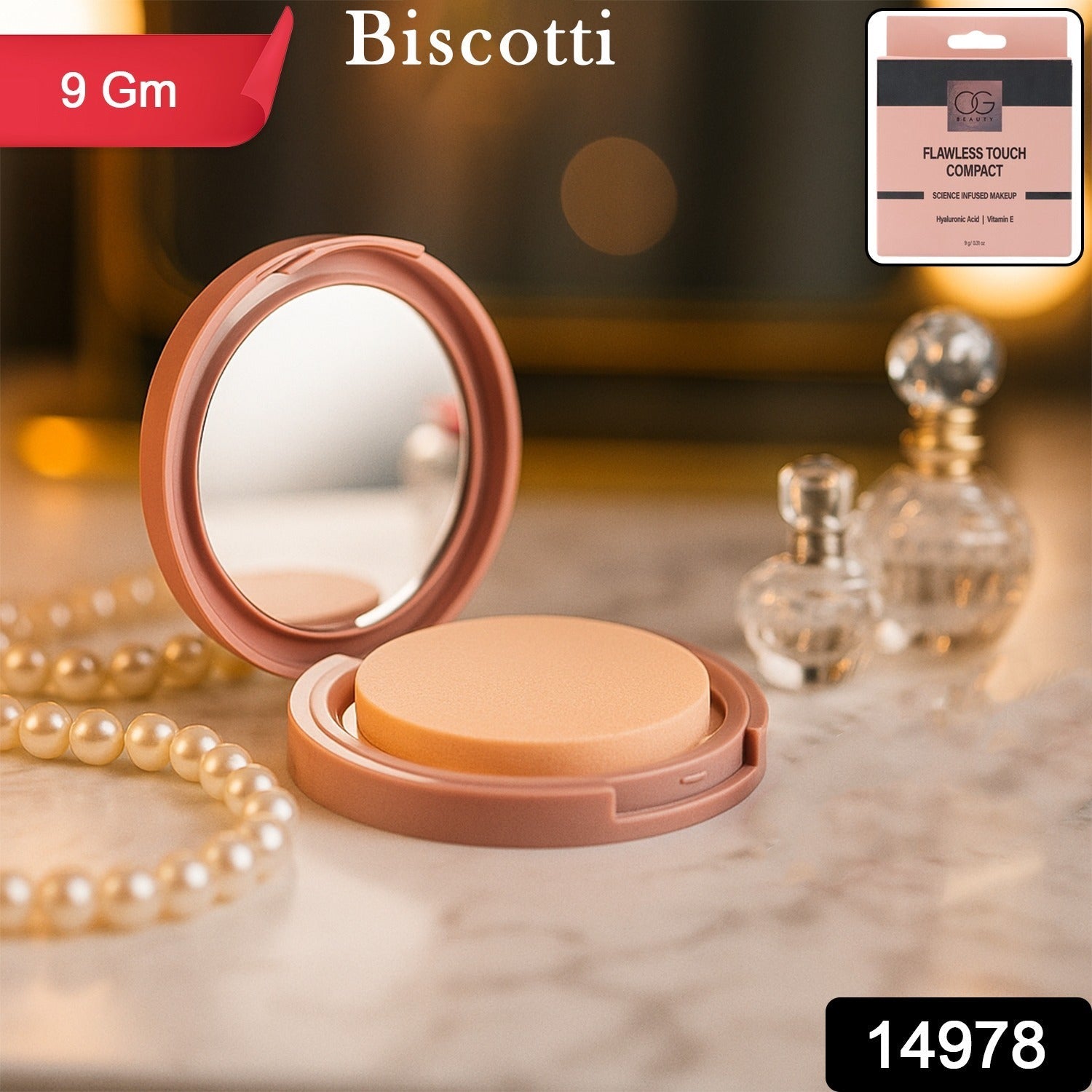 Biscotti Compact Powder – Flawless Matte Finish for Medium to Dusky Secondary image