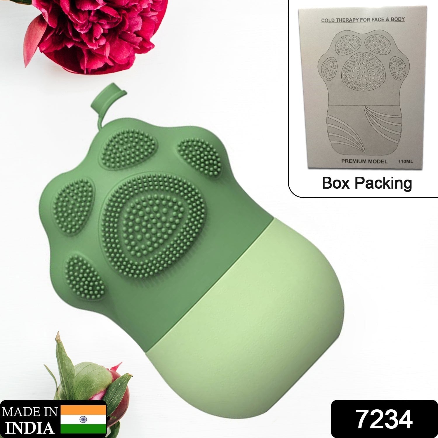Silicone Ice Roller for Face – Non-Slip & Reusable | GlowForm Secondary image