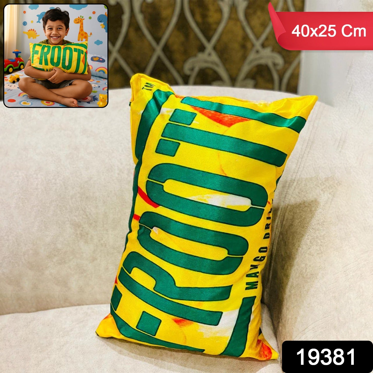 Kids Cartoon Pillow – Soft Plush Cushion for Baby Comfort Secondary image