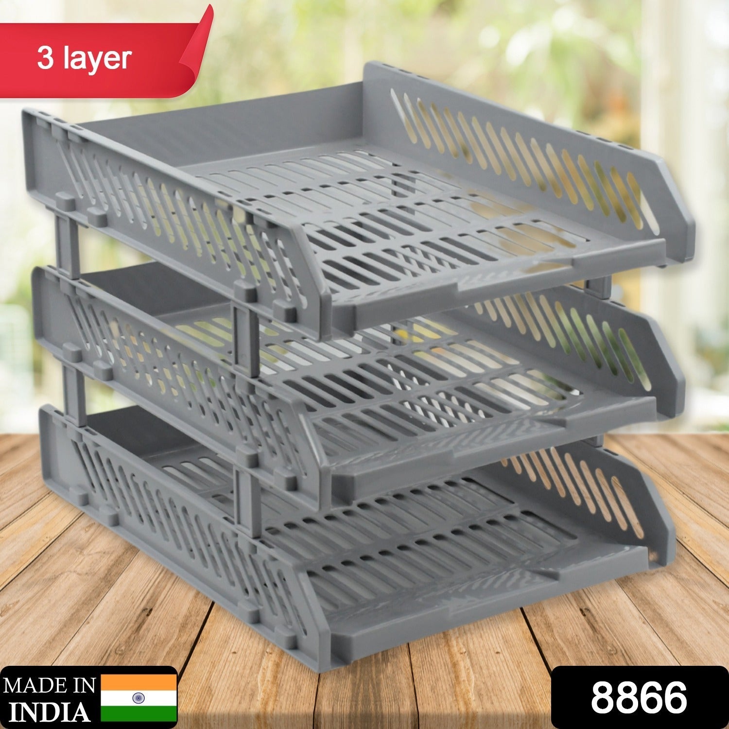 Desktop File Rack – Multi-Layer Office Storage Drawers | Storenzo Secondary image