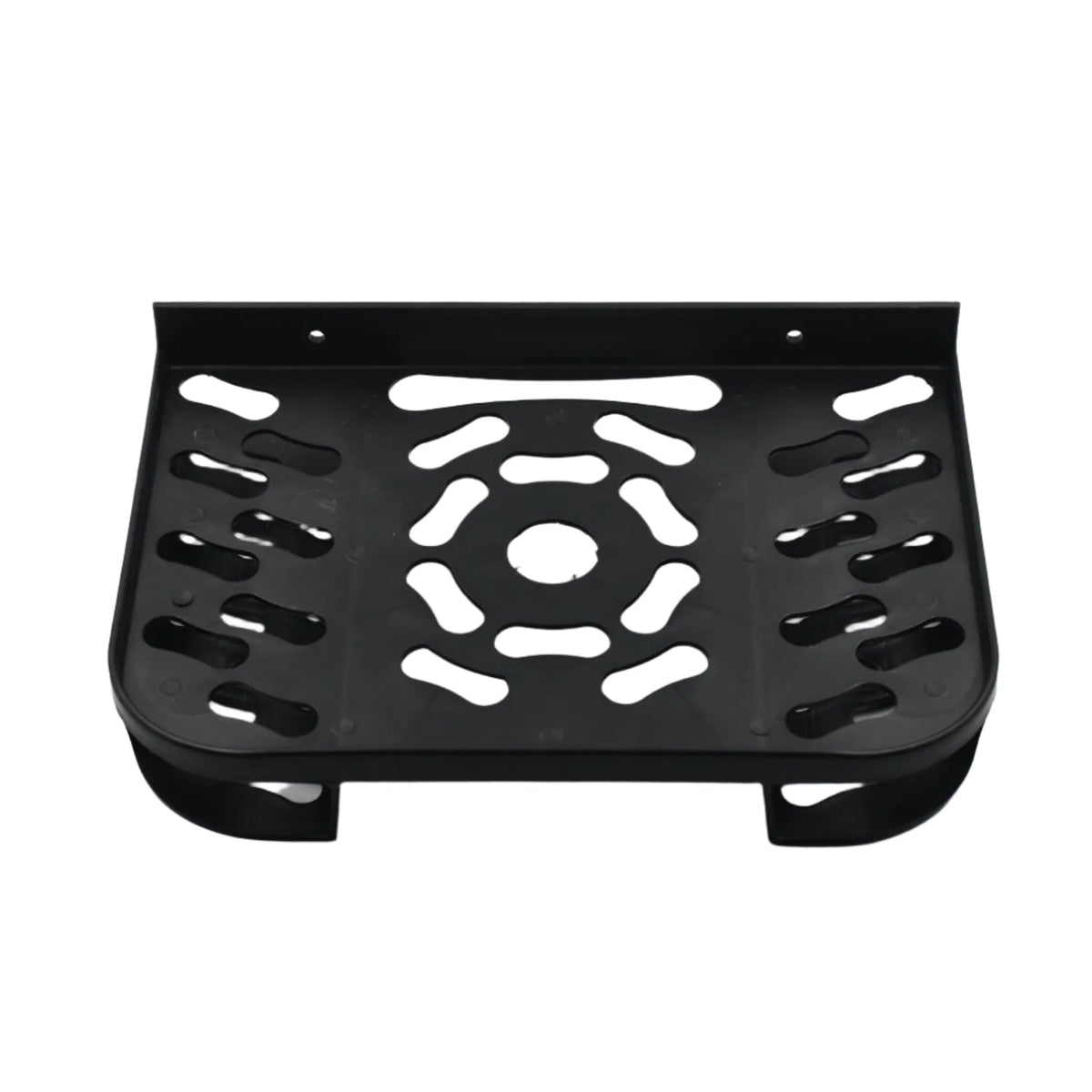 Wall-mounted Set Top Box Stand from , neatly holding a DTH receiver and remote. Main image