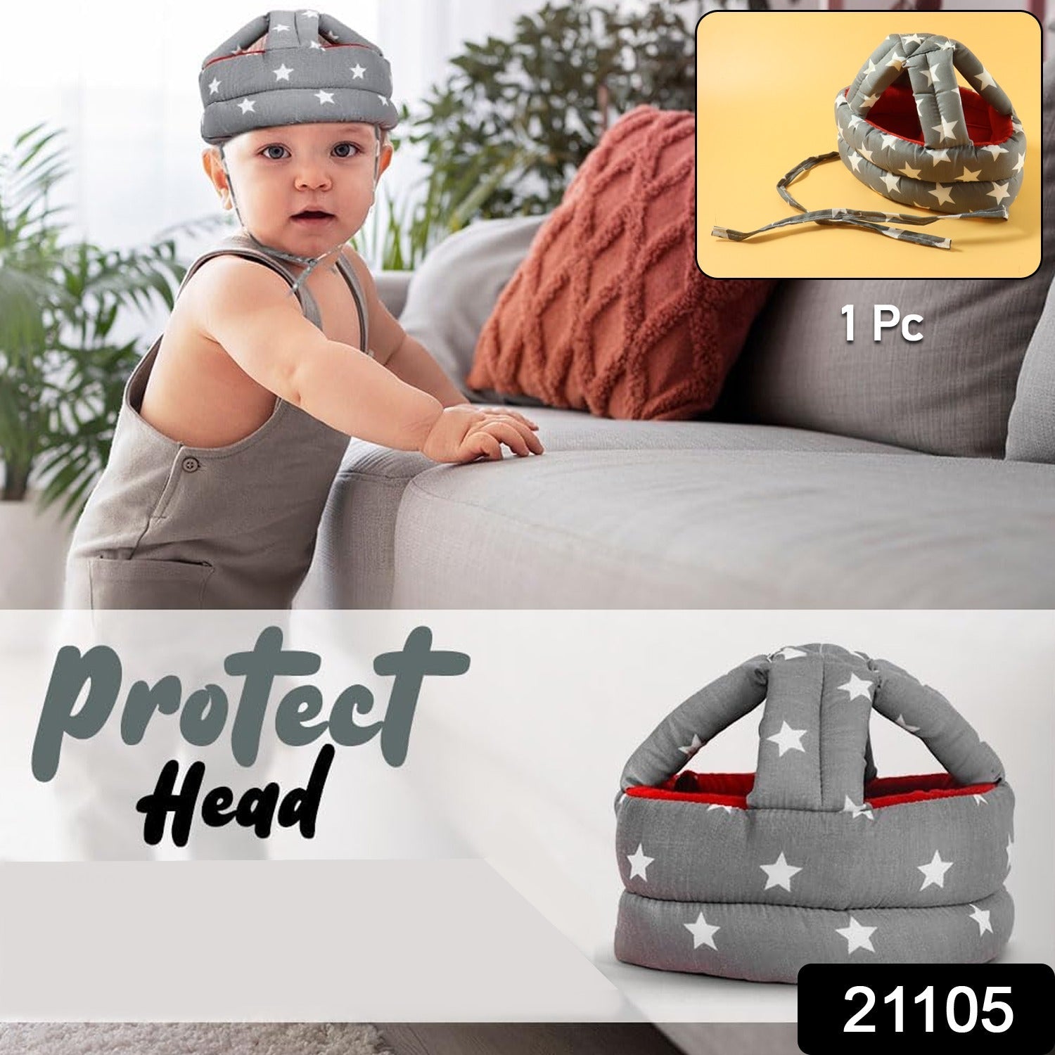 Baby Safety Helmet – Soft Head Protection for Crawling & Walking Secondary image