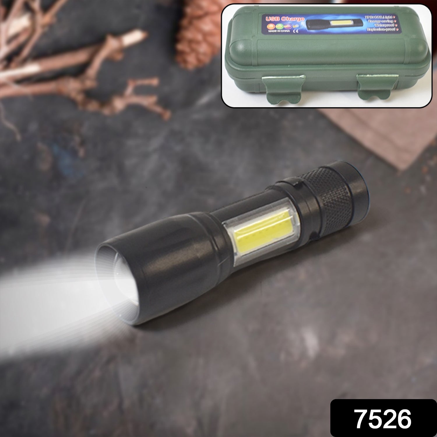 Rechargeable Mini Flashlight – Ultra Bright USB Torch | Garden Vera Secondary image