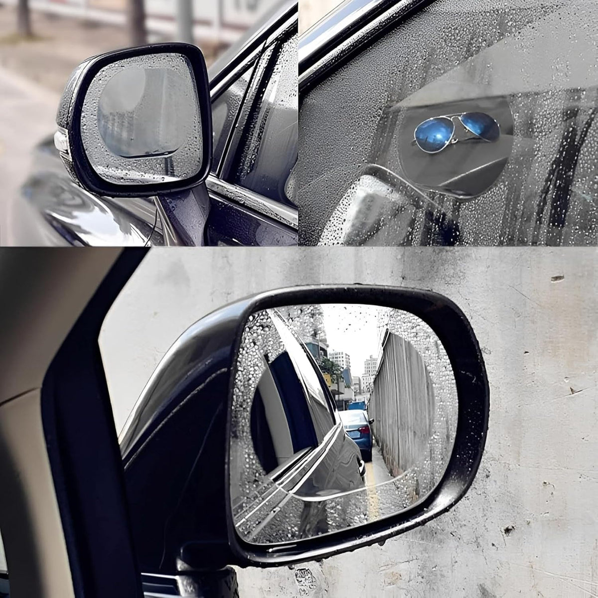 Anti-fog rearview mirror film providing HD clear protection Main image