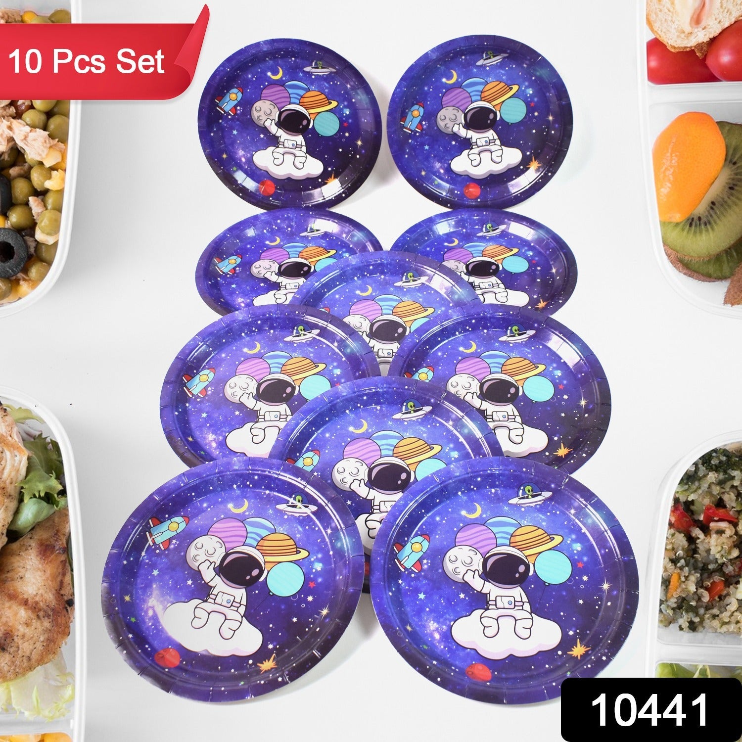 Disposable Paper Plates – Festive Birthday Set | JubileeJoy Secondary image