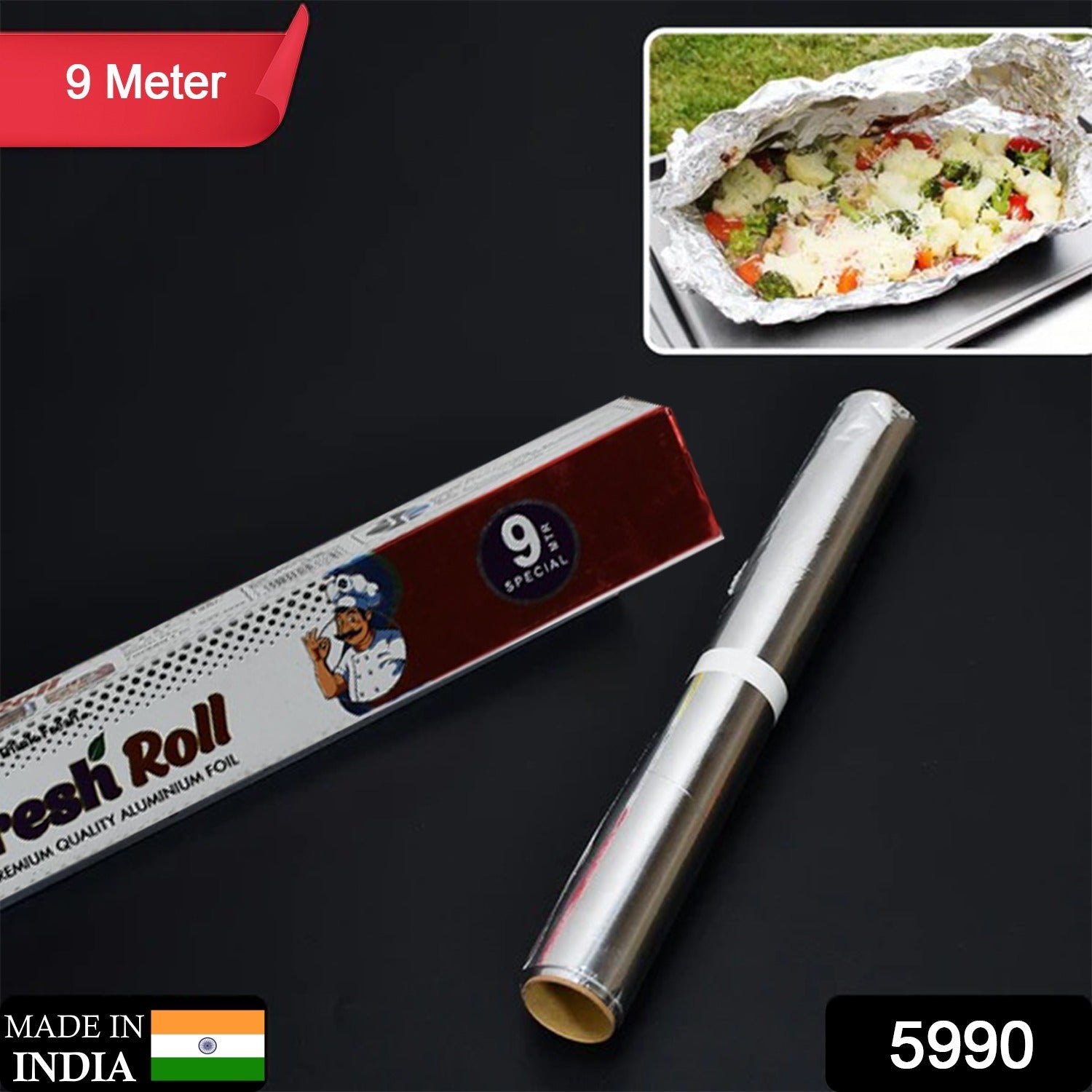 Aluminum Foil Roll – Heavy-Duty Non-Stick 9M for Kitchen | ToolMate Pro Secondary image