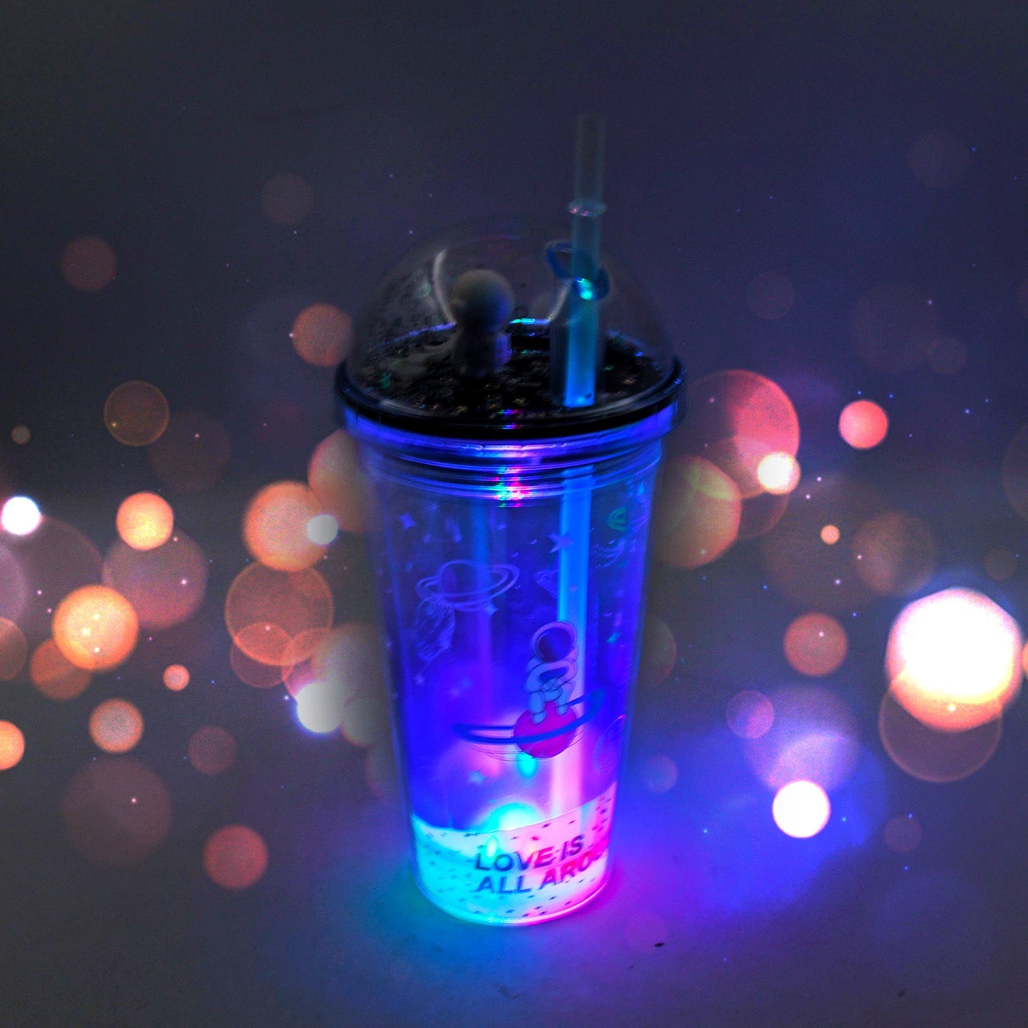 Astronaut Tumbler with LED Light – Insulated 13oz | FERVENT Secondary image